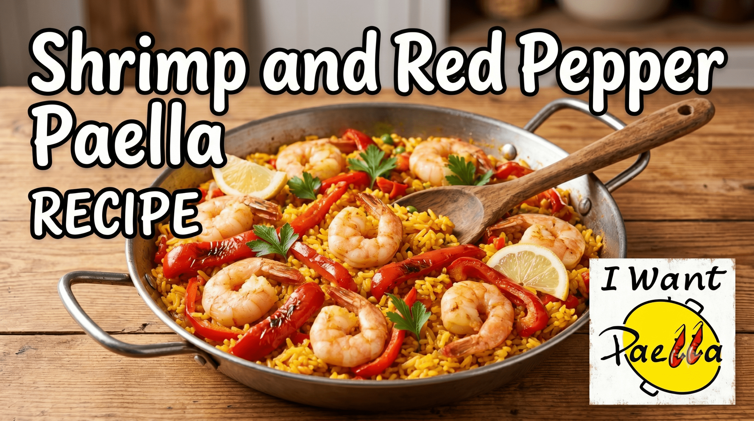 Shrimp and red pepper paella recipe