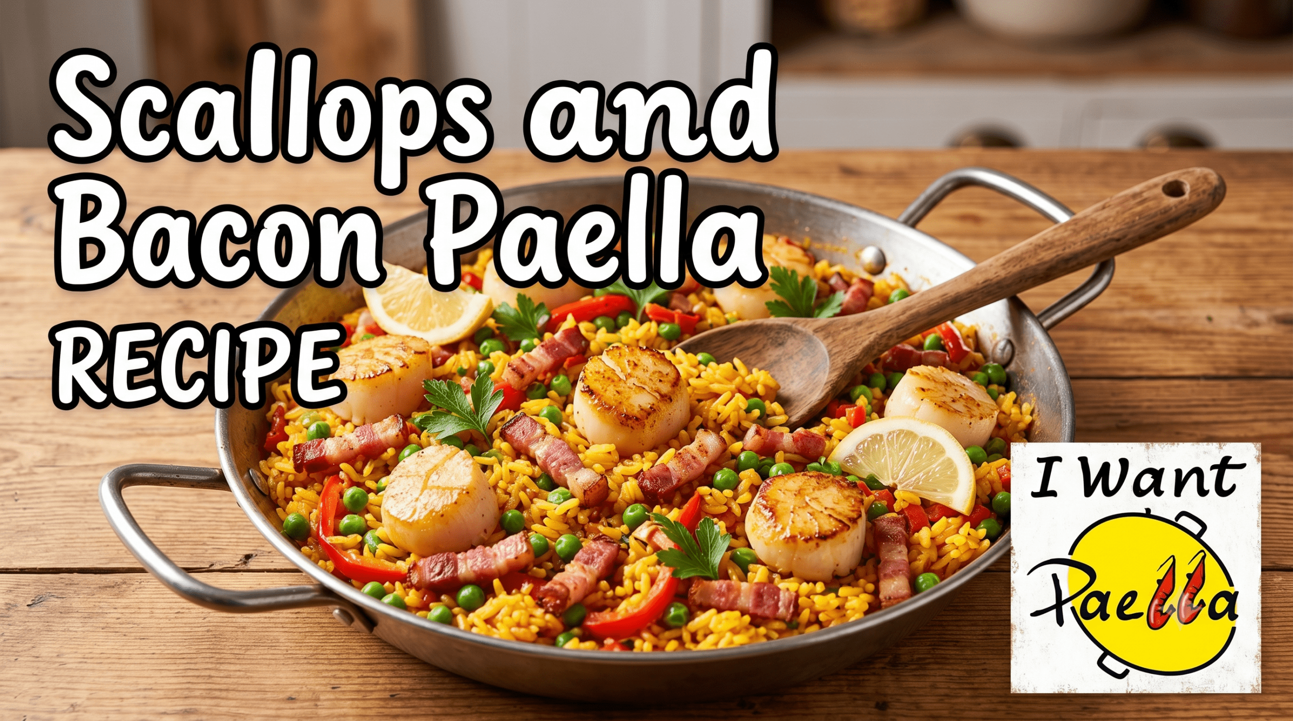 Scallops & bacon paella